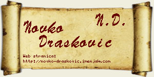 Novko Drašković vizit kartica